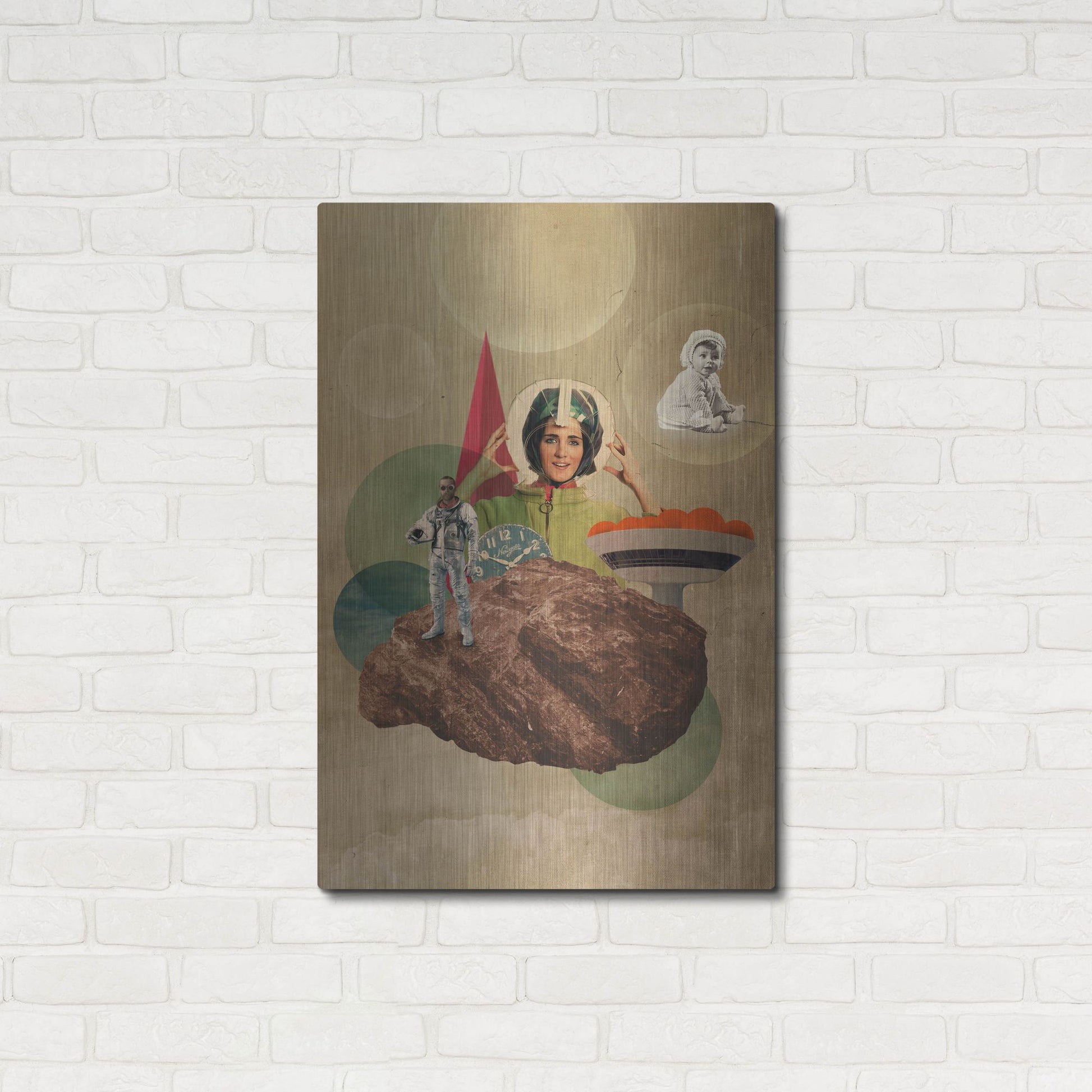 Luxe Metal Art 'Origin' by Elo Marc, Metal Wall Art,24x36