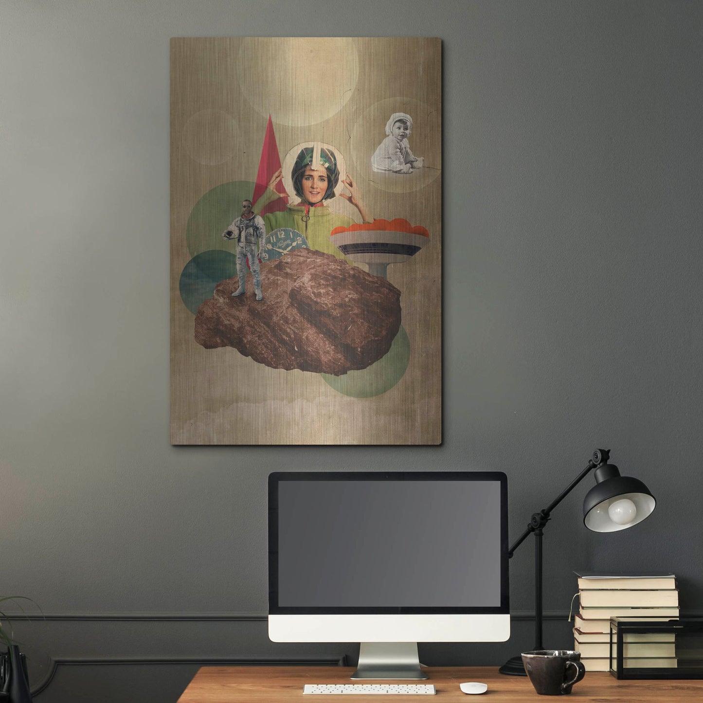 Luxe Metal Art 'Origin' by Elo Marc, Metal Wall Art,24x36