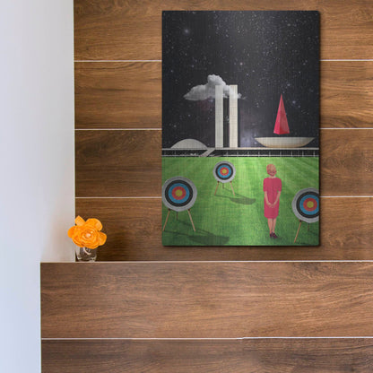 Luxe Metal Art 'Planalto Central' by Elo Marc, Metal Wall Art,12x16