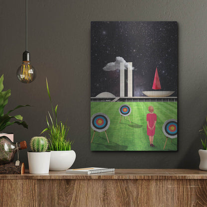 Luxe Metal Art 'Planalto Central' by Elo Marc, Metal Wall Art,12x16