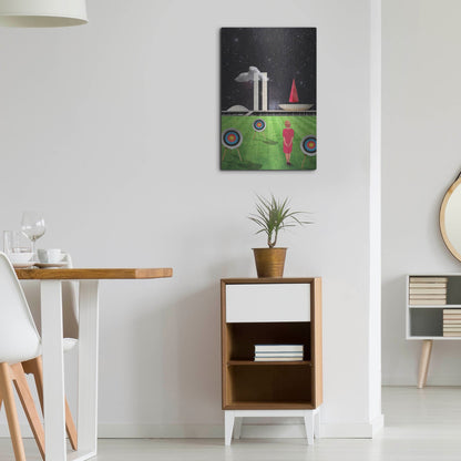 Luxe Metal Art 'Planalto Central' by Elo Marc, Metal Wall Art,16x24