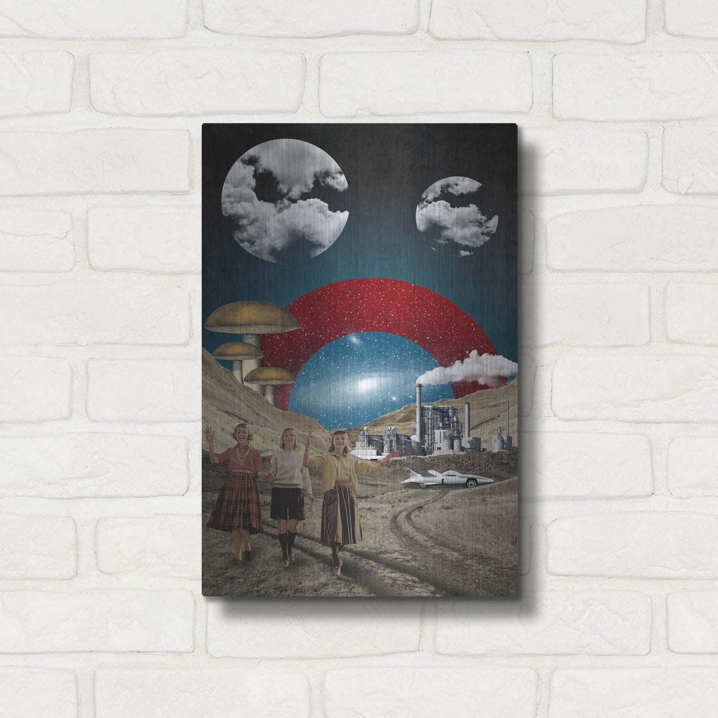 Luxe Metal Art 'Uncertain Future' by Elo Marc, Metal Wall Art,12x16