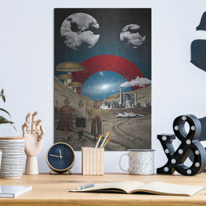 Luxe Metal Art 'Uncertain Future' by Elo Marc, Metal Wall Art,12x16