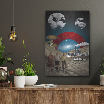 Luxe Metal Art 'Uncertain Future' by Elo Marc, Metal Wall Art,12x16