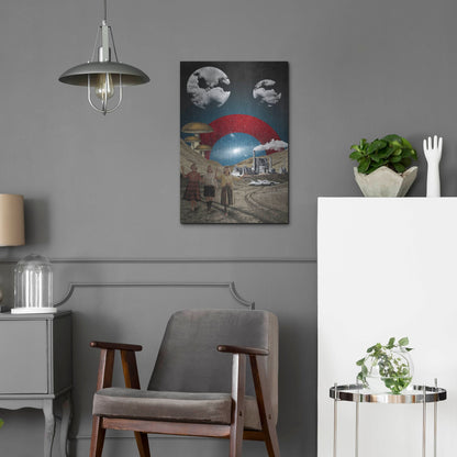 Luxe Metal Art 'Uncertain Future' by Elo Marc, Metal Wall Art,16x24