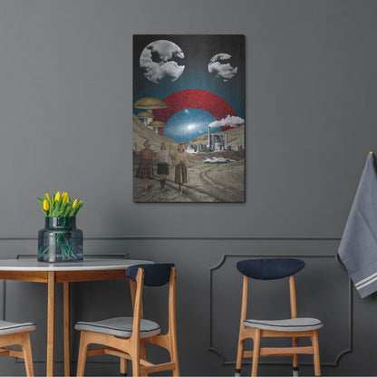 Luxe Metal Art 'Uncertain Future' by Elo Marc, Metal Wall Art,24x36