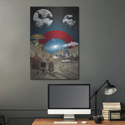 Luxe Metal Art 'Uncertain Future' by Elo Marc, Metal Wall Art,24x36