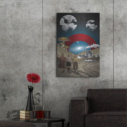 Luxe Metal Art 'Uncertain Future' by Elo Marc, Metal Wall Art,24x36