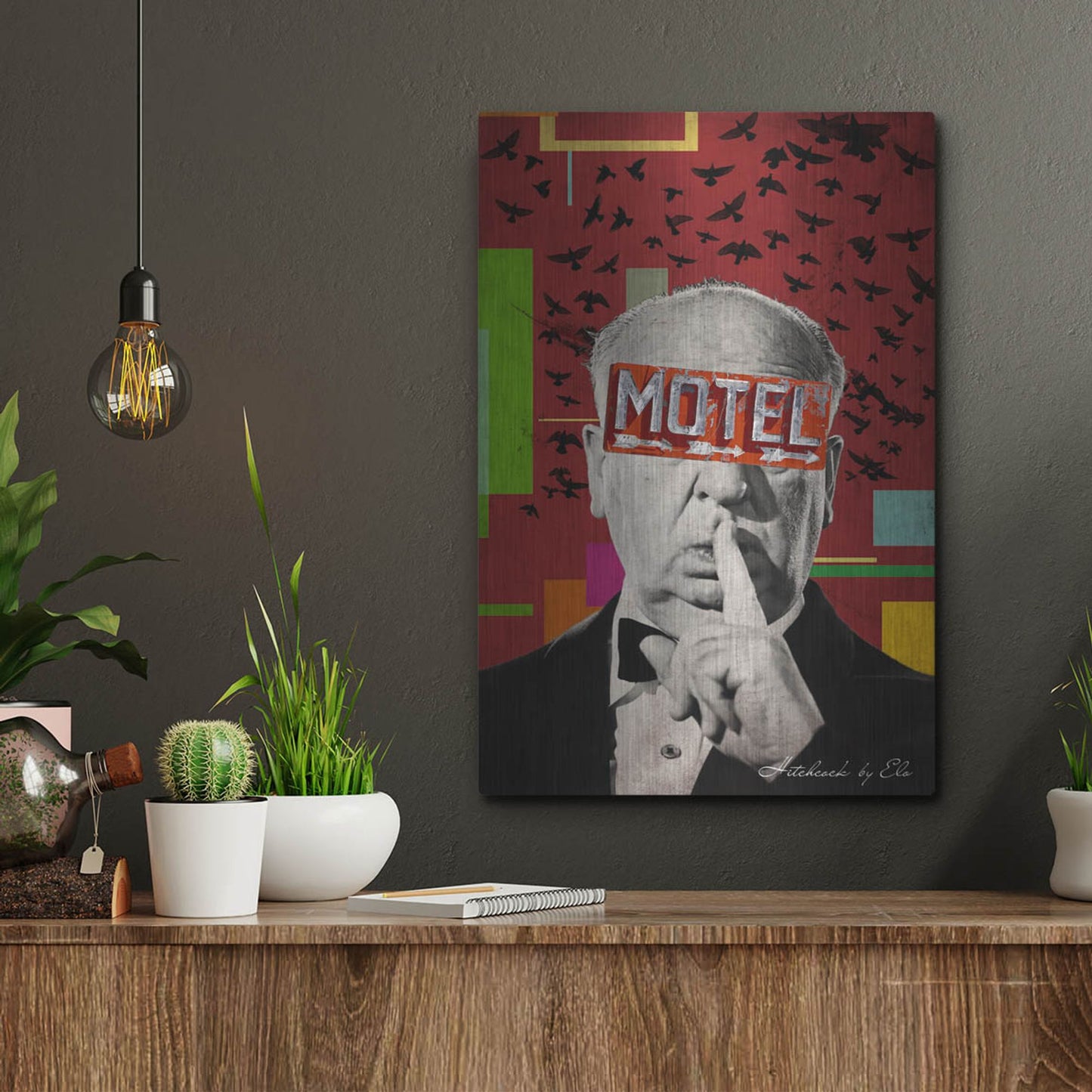 Luxe Metal Art 'Alfred' by Elo Marc, Metal Wall Art,12x16