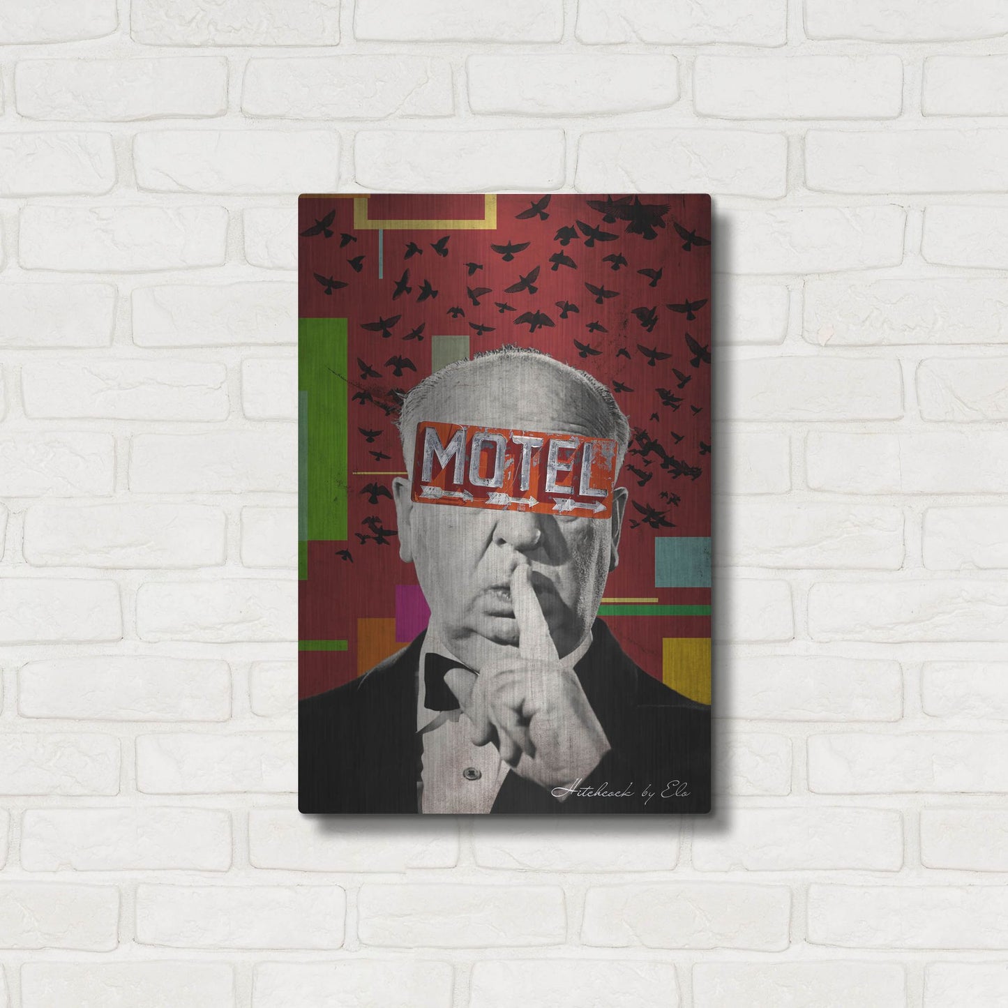 Luxe Metal Art 'Alfred' by Elo Marc, Metal Wall Art,16x24