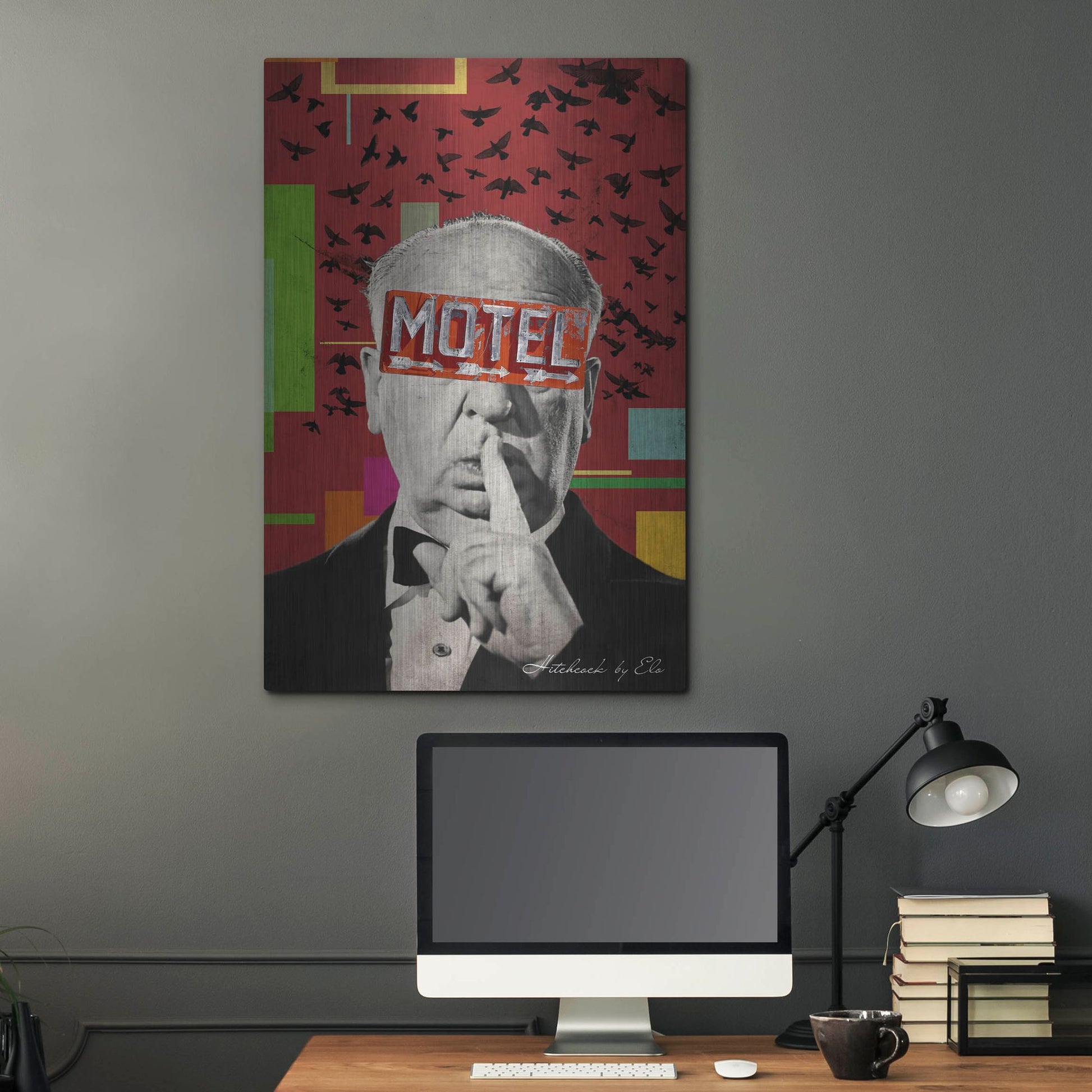 Luxe Metal Art 'Alfred' by Elo Marc, Metal Wall Art,24x36