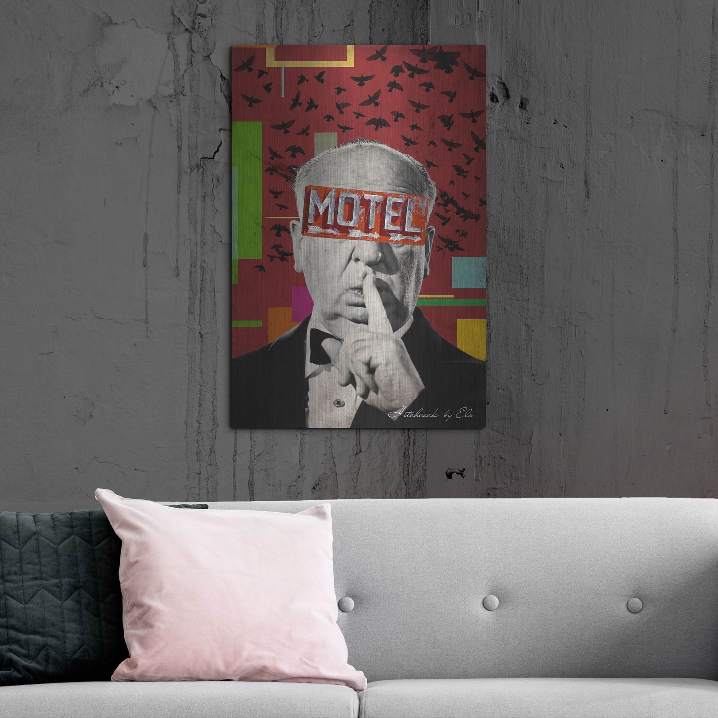 Luxe Metal Art 'Alfred' by Elo Marc, Metal Wall Art,24x36