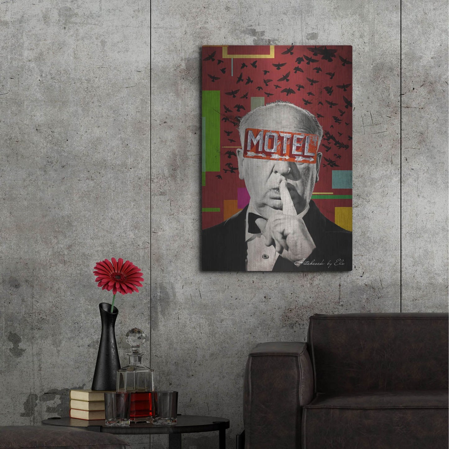 Luxe Metal Art 'Alfred' by Elo Marc, Metal Wall Art,24x36