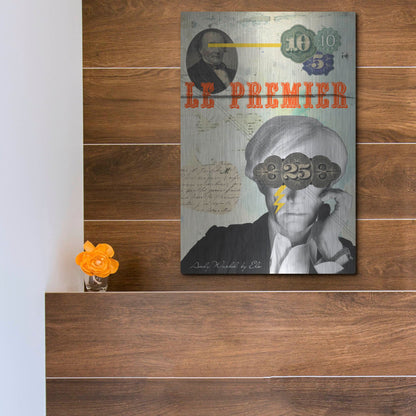 Luxe Metal Art 'Andy' by Elo Marc, Metal Wall Art,12x16