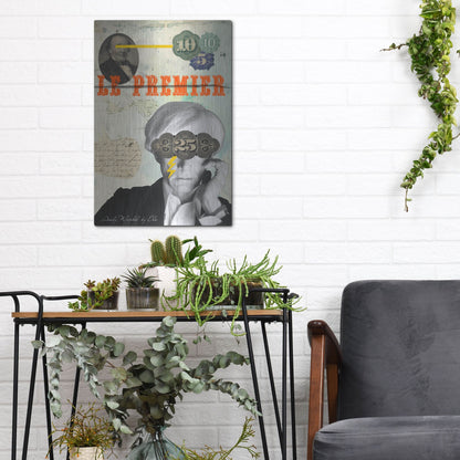 Luxe Metal Art 'Andy' by Elo Marc, Metal Wall Art,12x16