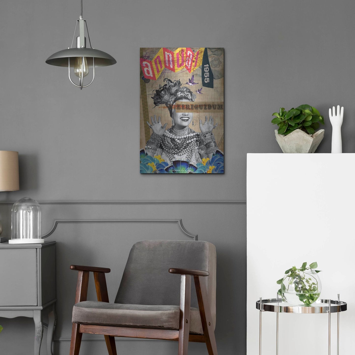 Luxe Metal Art 'Carmen' by Elo Marc, Metal Wall Art,16x24