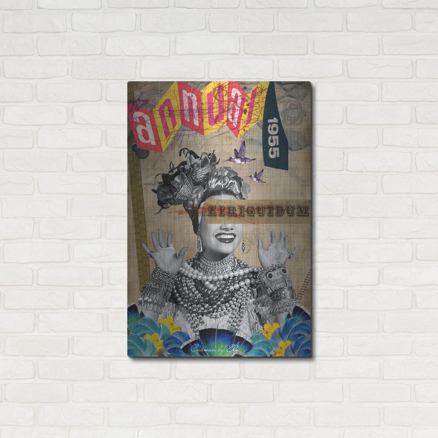 Luxe Metal Art 'Carmen' by Elo Marc, Metal Wall Art,24x36