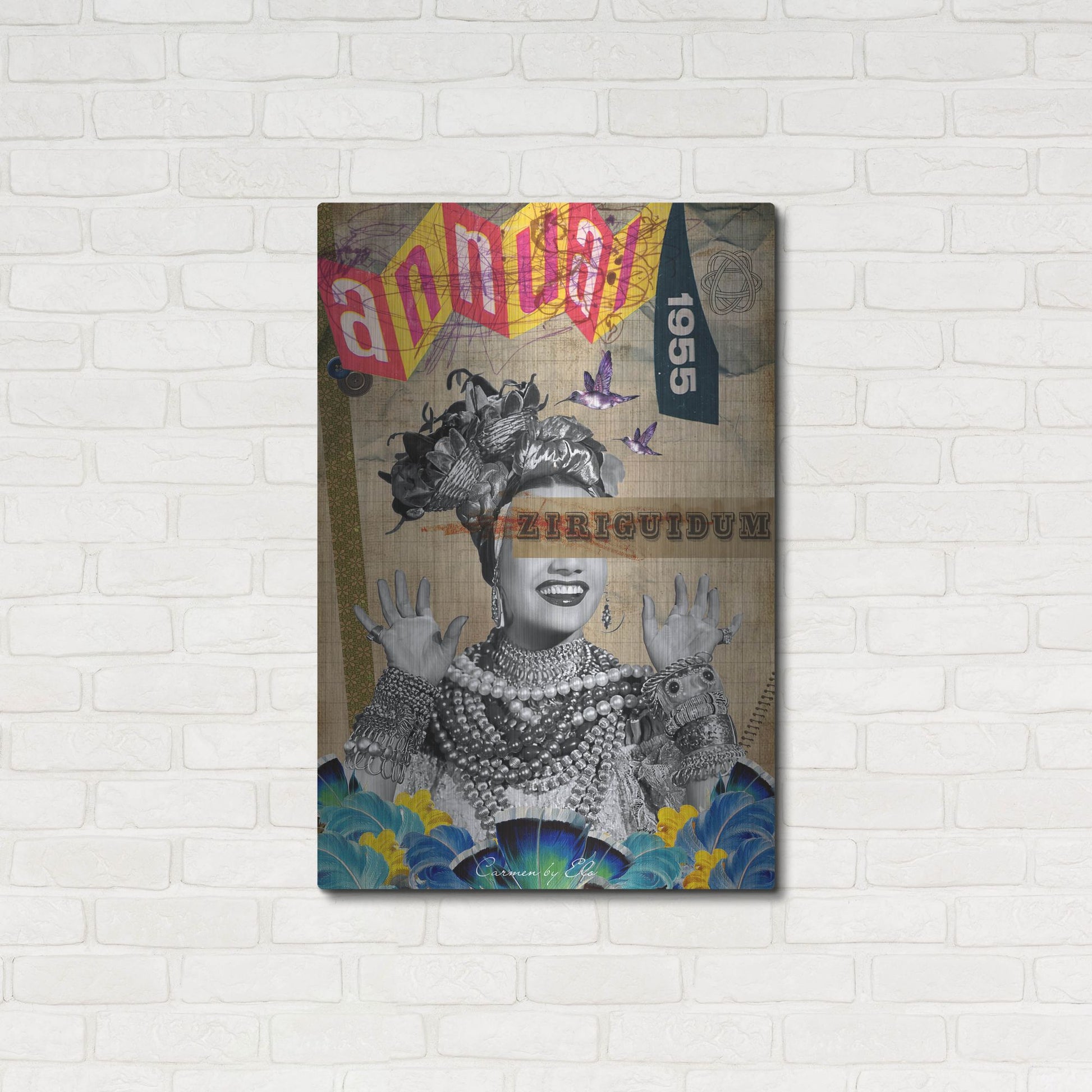 Luxe Metal Art 'Carmen' by Elo Marc, Metal Wall Art,24x36