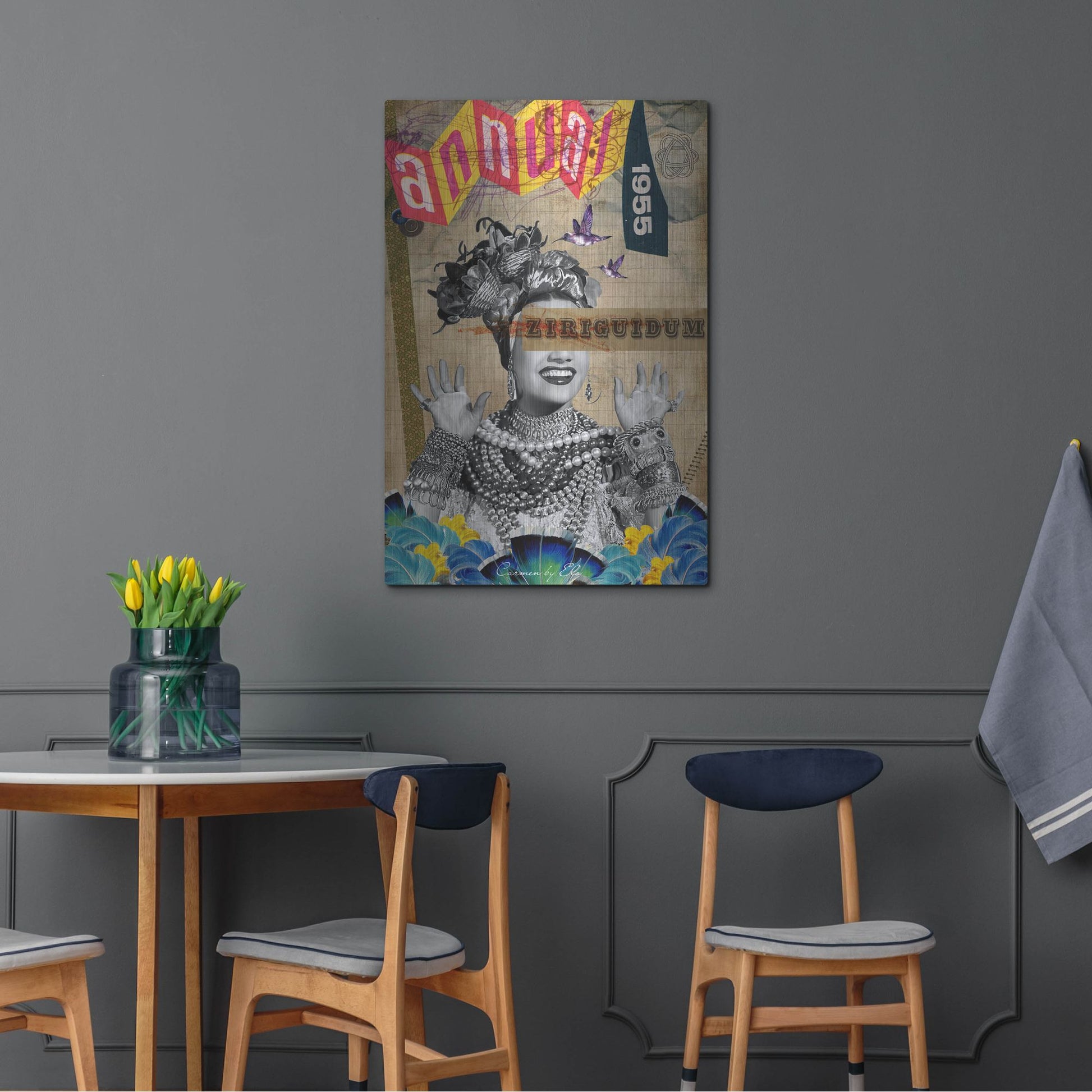 Luxe Metal Art 'Carmen' by Elo Marc, Metal Wall Art,24x36