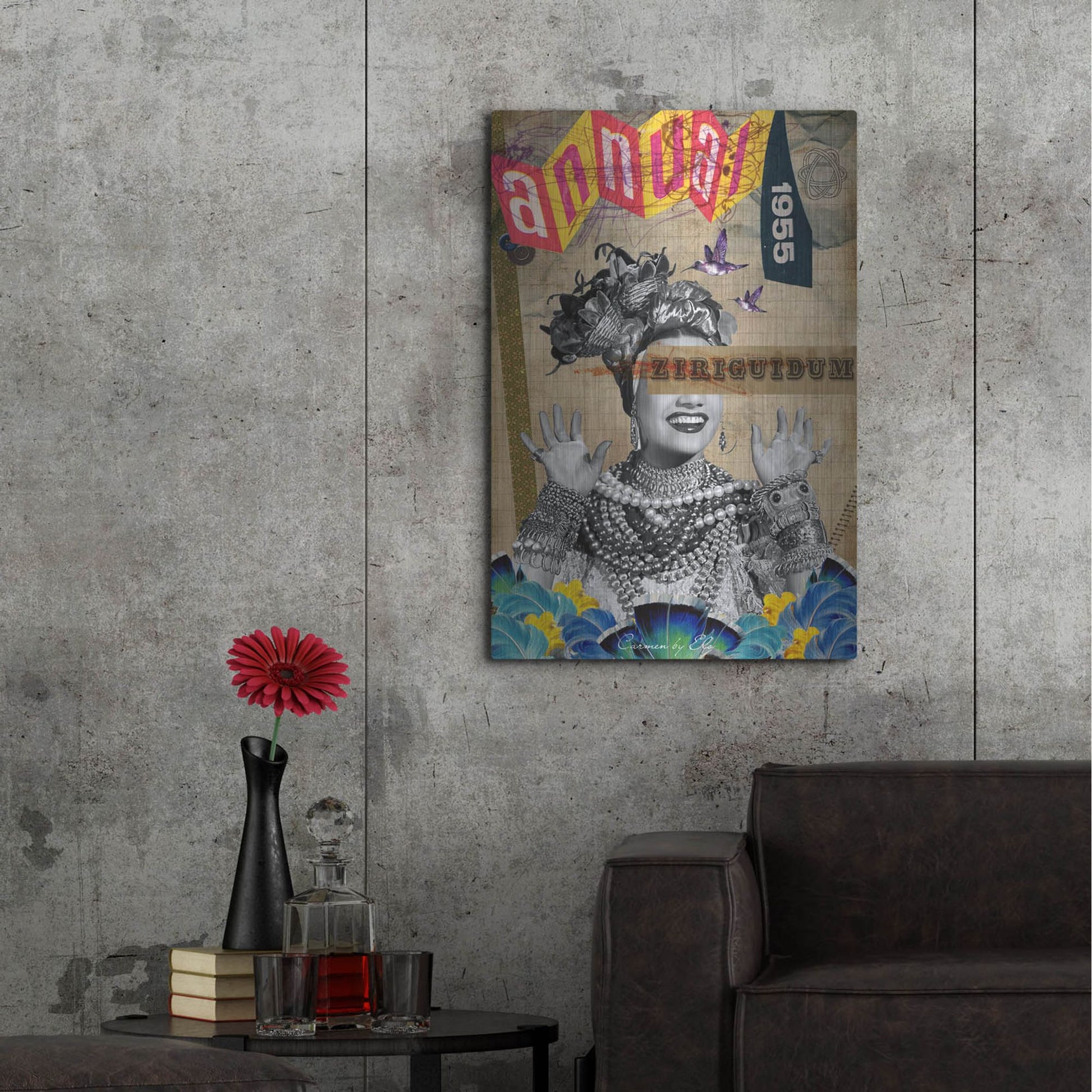 Luxe Metal Art 'Carmen' by Elo Marc, Metal Wall Art,24x36