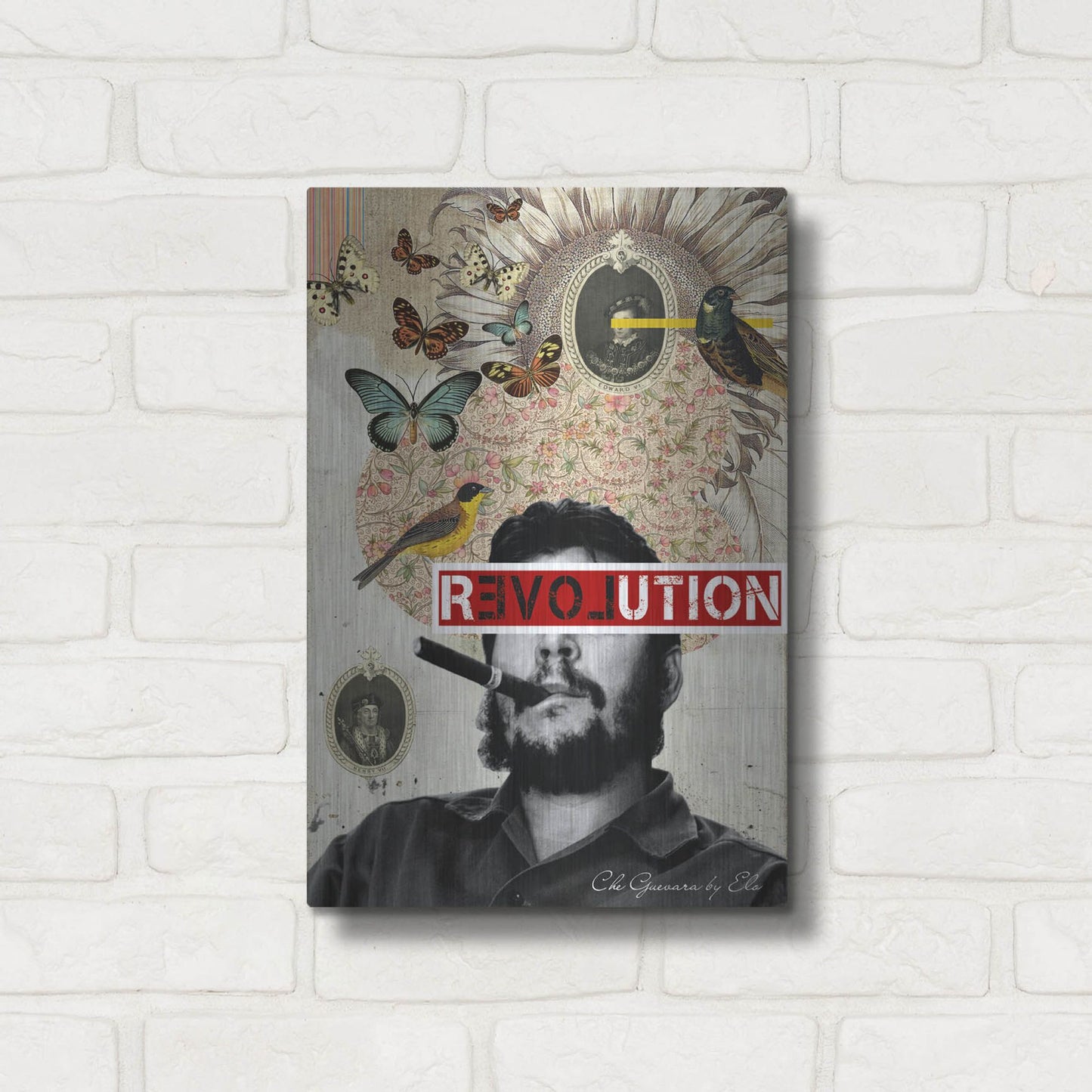 Luxe Metal Art 'Che' by Elo Marc, Metal Wall Art,12x16