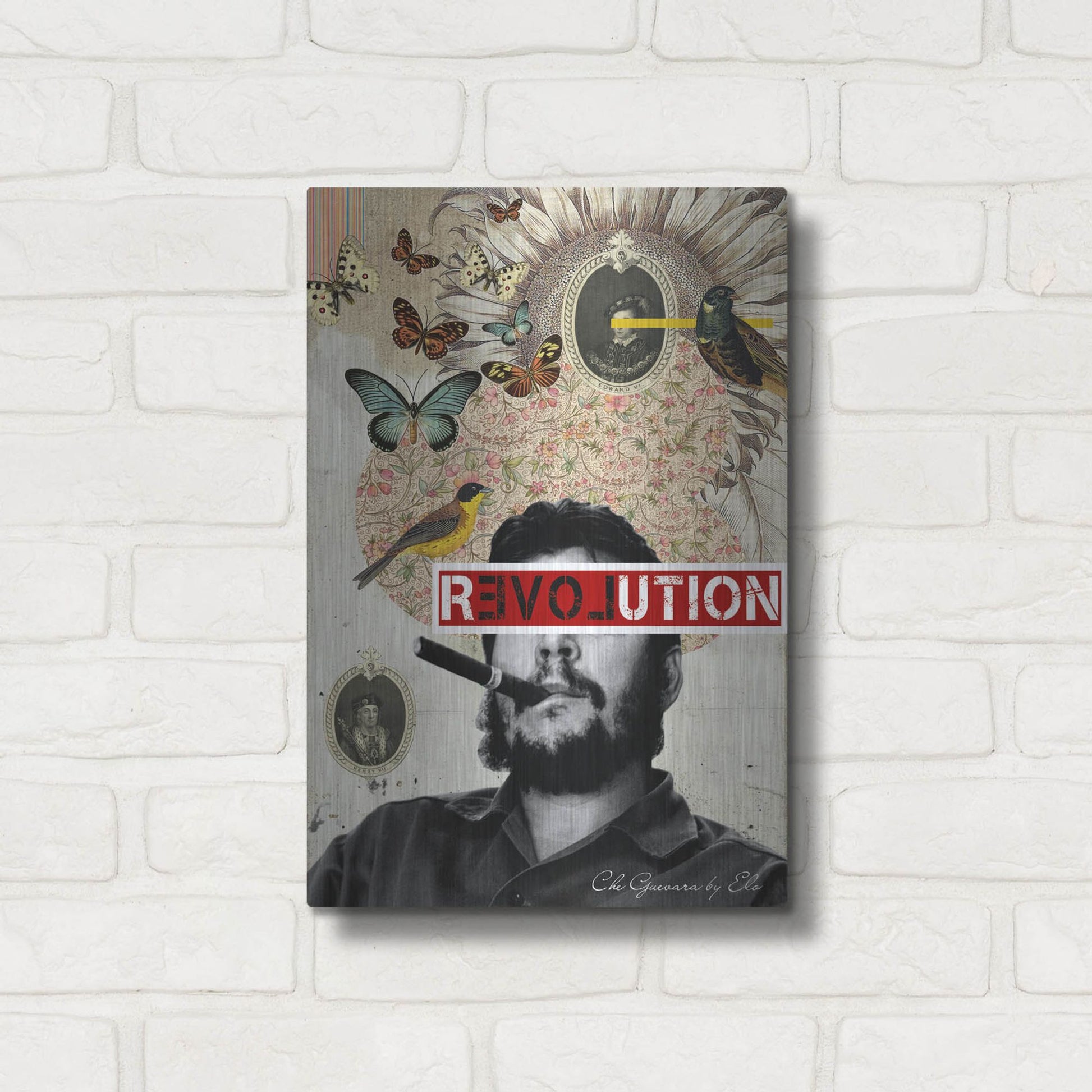 Luxe Metal Art 'Che' by Elo Marc, Metal Wall Art,12x16