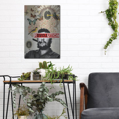 Luxe Metal Art 'Che' by Elo Marc, Metal Wall Art,12x16