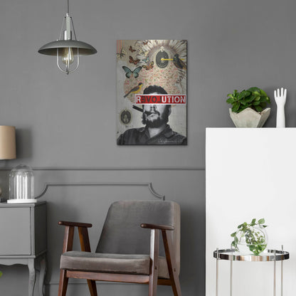 Luxe Metal Art 'Che' by Elo Marc, Metal Wall Art,16x24