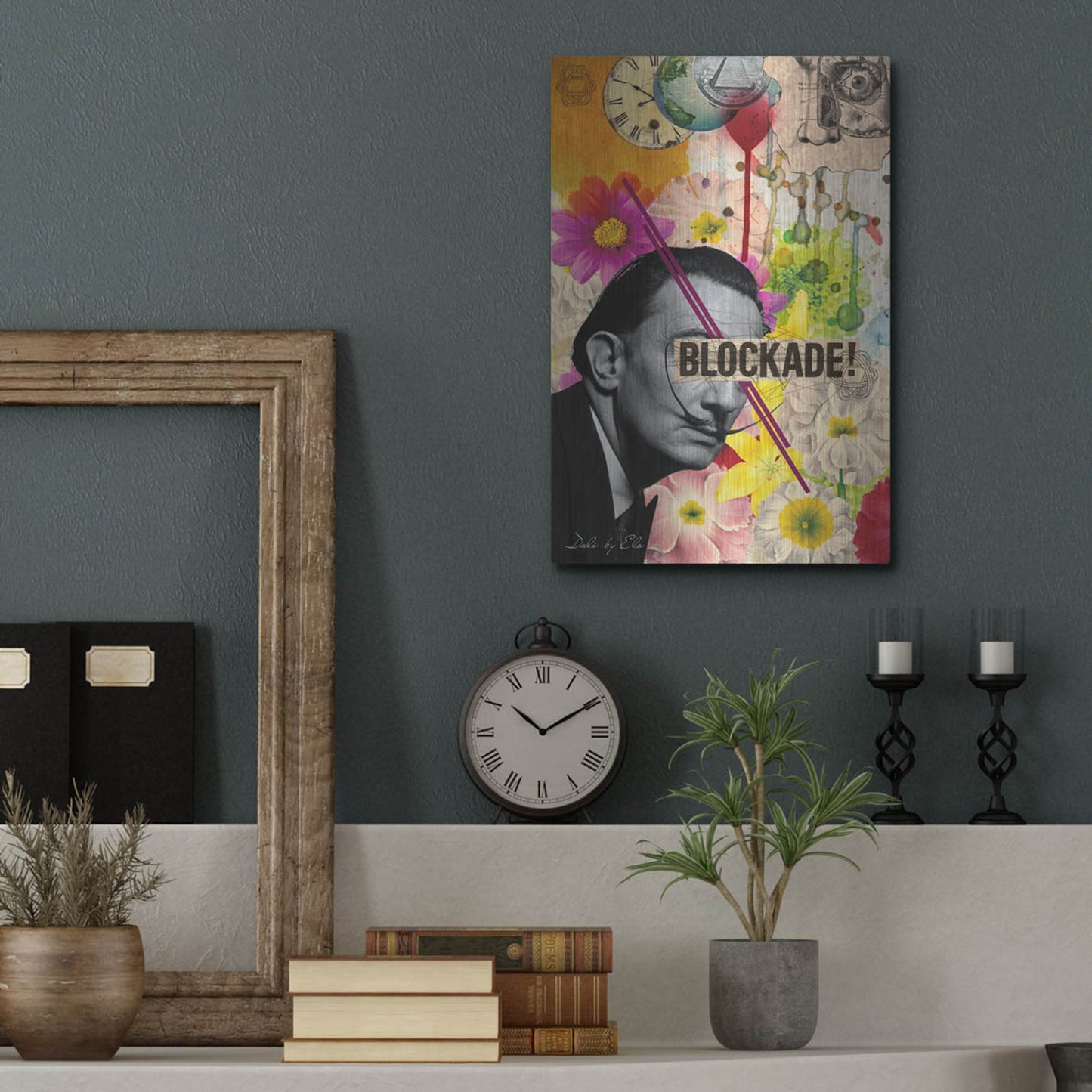 Luxe Metal Art 'Dali' by Elo Marc, Metal Wall Art,12x16