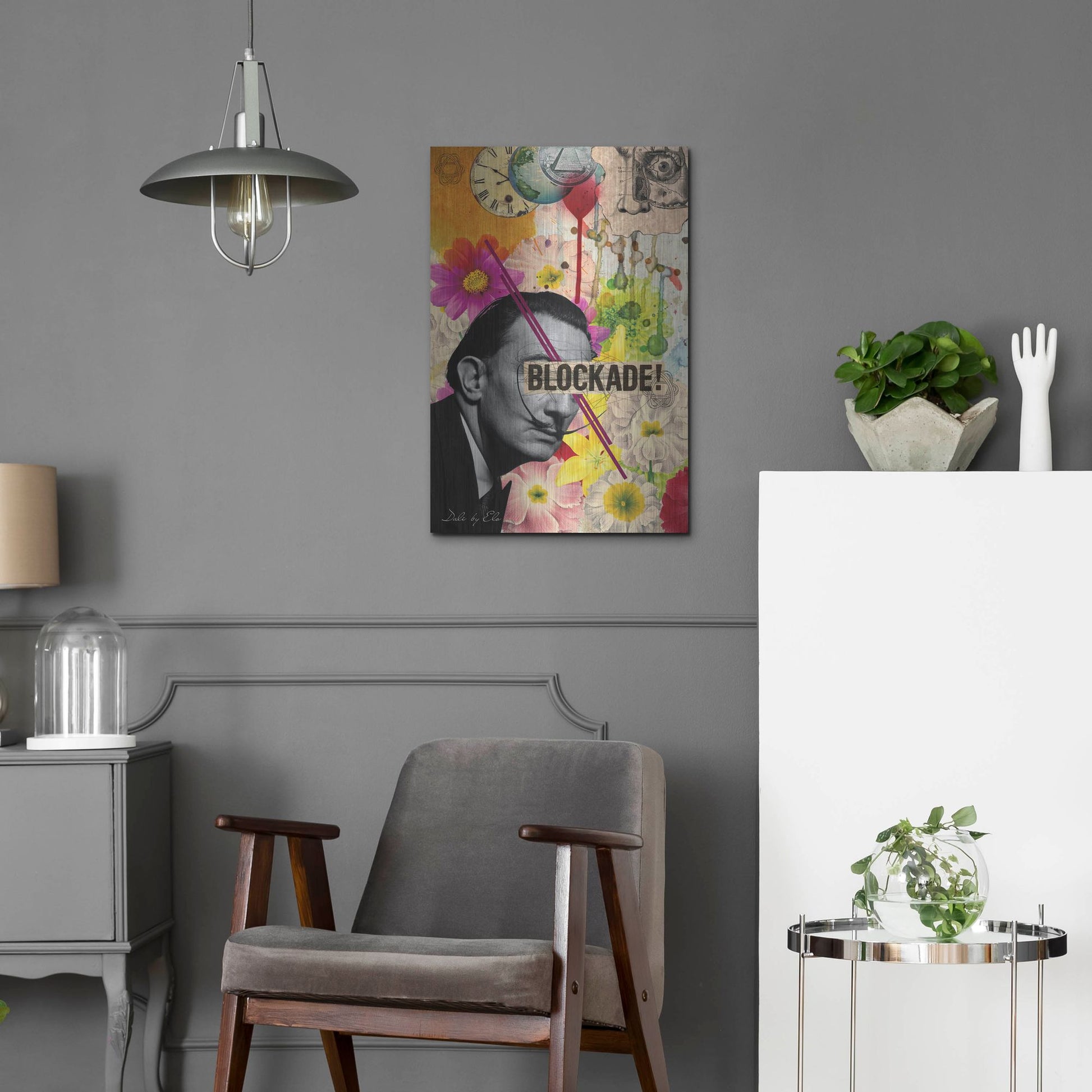 Luxe Metal Art 'Dali' by Elo Marc, Metal Wall Art,16x24