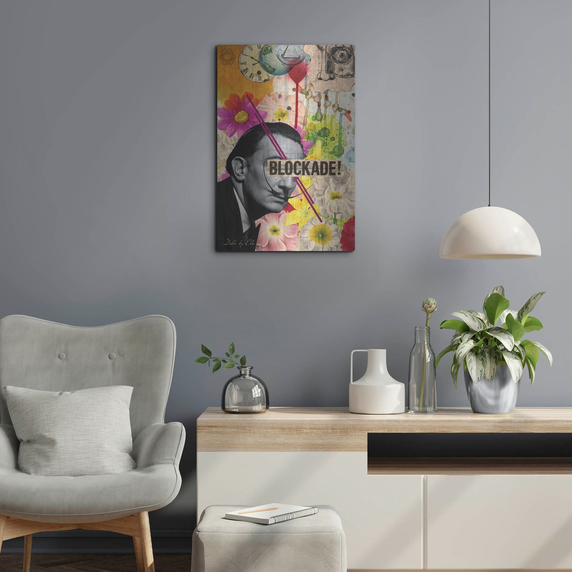 Luxe Metal Art 'Dali' by Elo Marc, Metal Wall Art,16x24