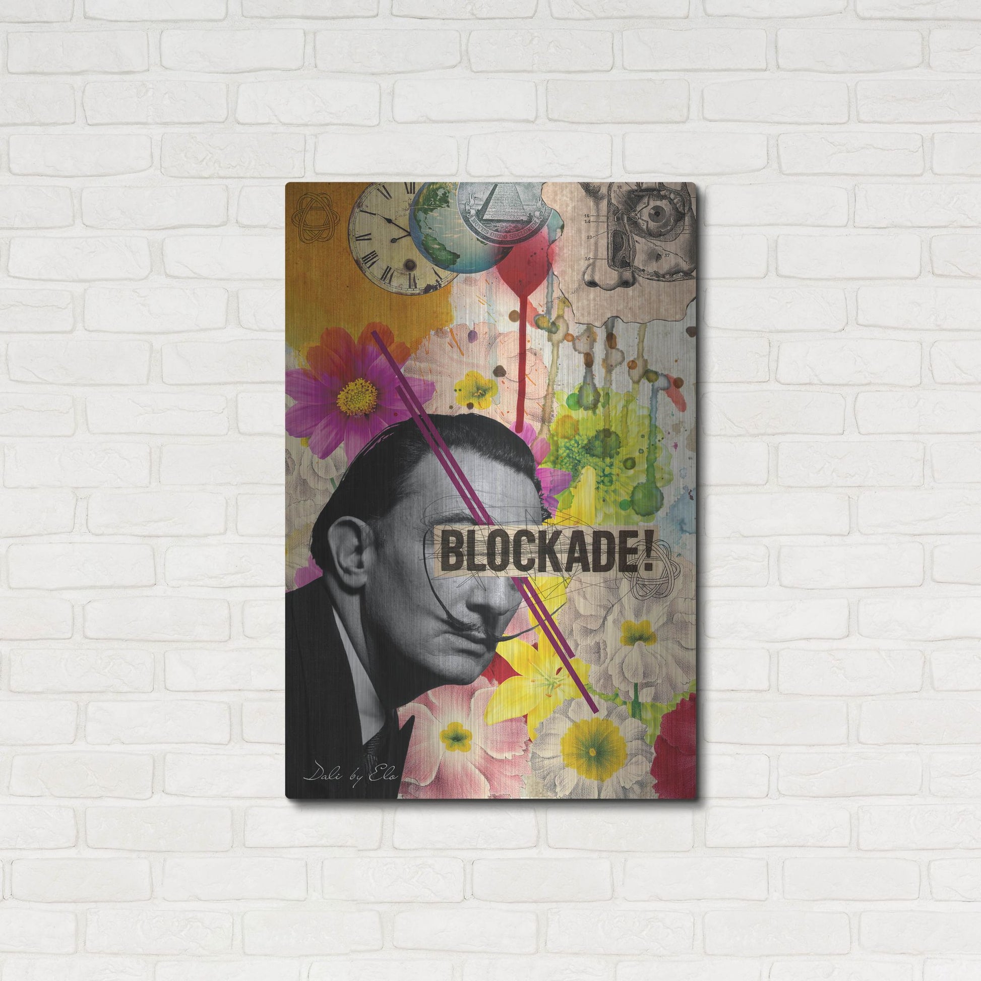 Luxe Metal Art 'Dali' by Elo Marc, Metal Wall Art,24x36