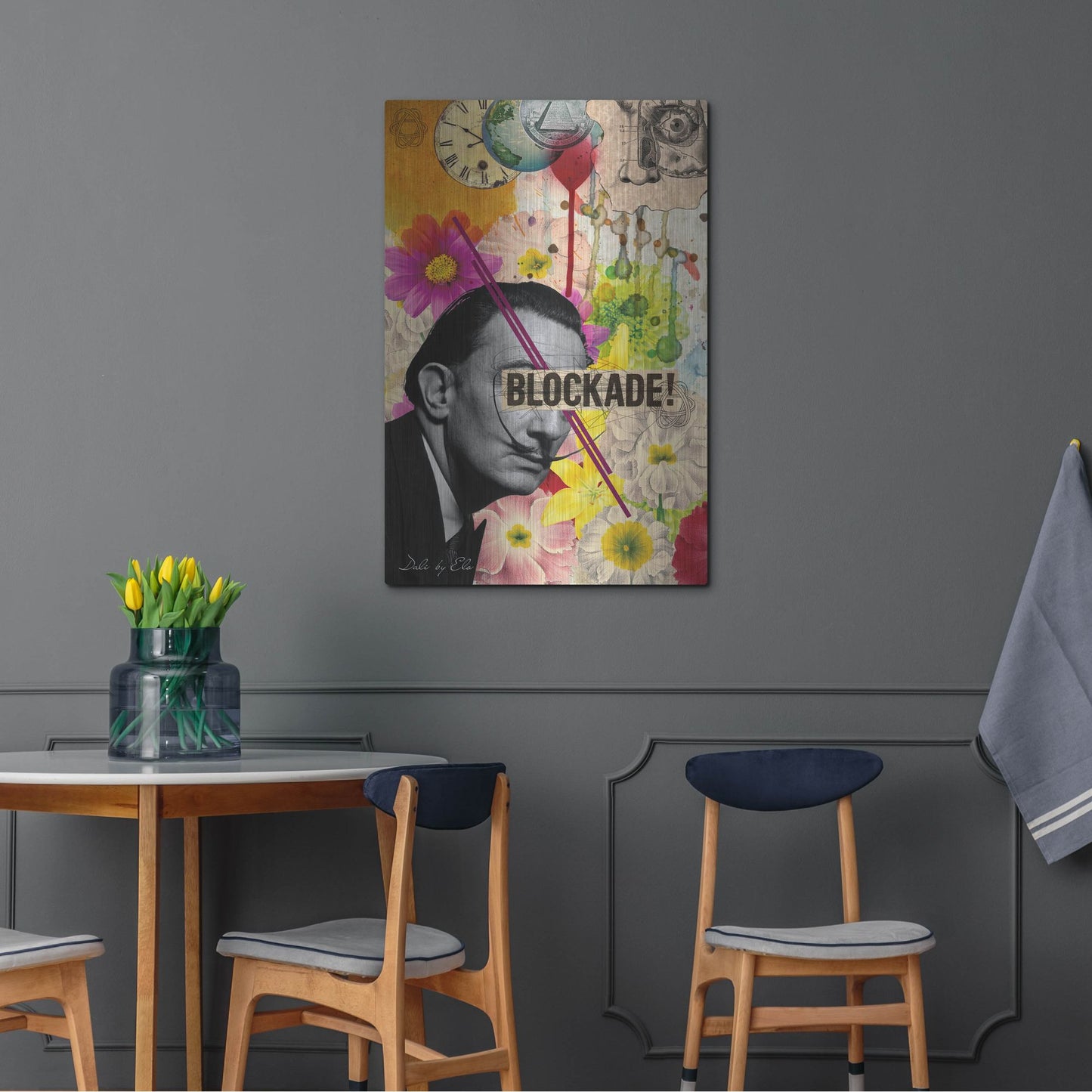 Luxe Metal Art 'Dali' by Elo Marc, Metal Wall Art,24x36