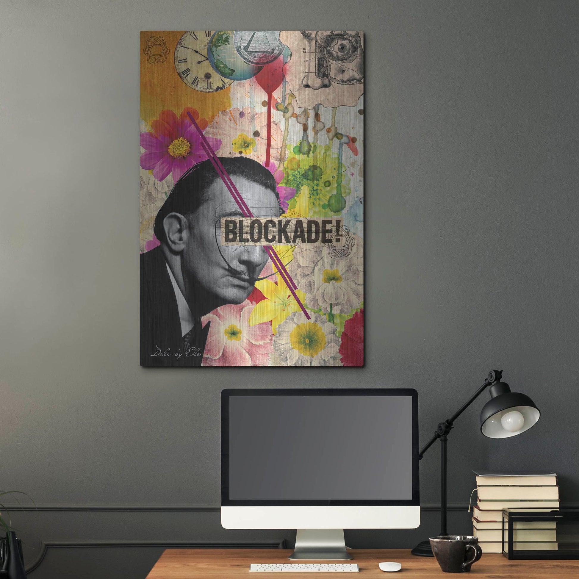 Luxe Metal Art 'Dali' by Elo Marc, Metal Wall Art,24x36