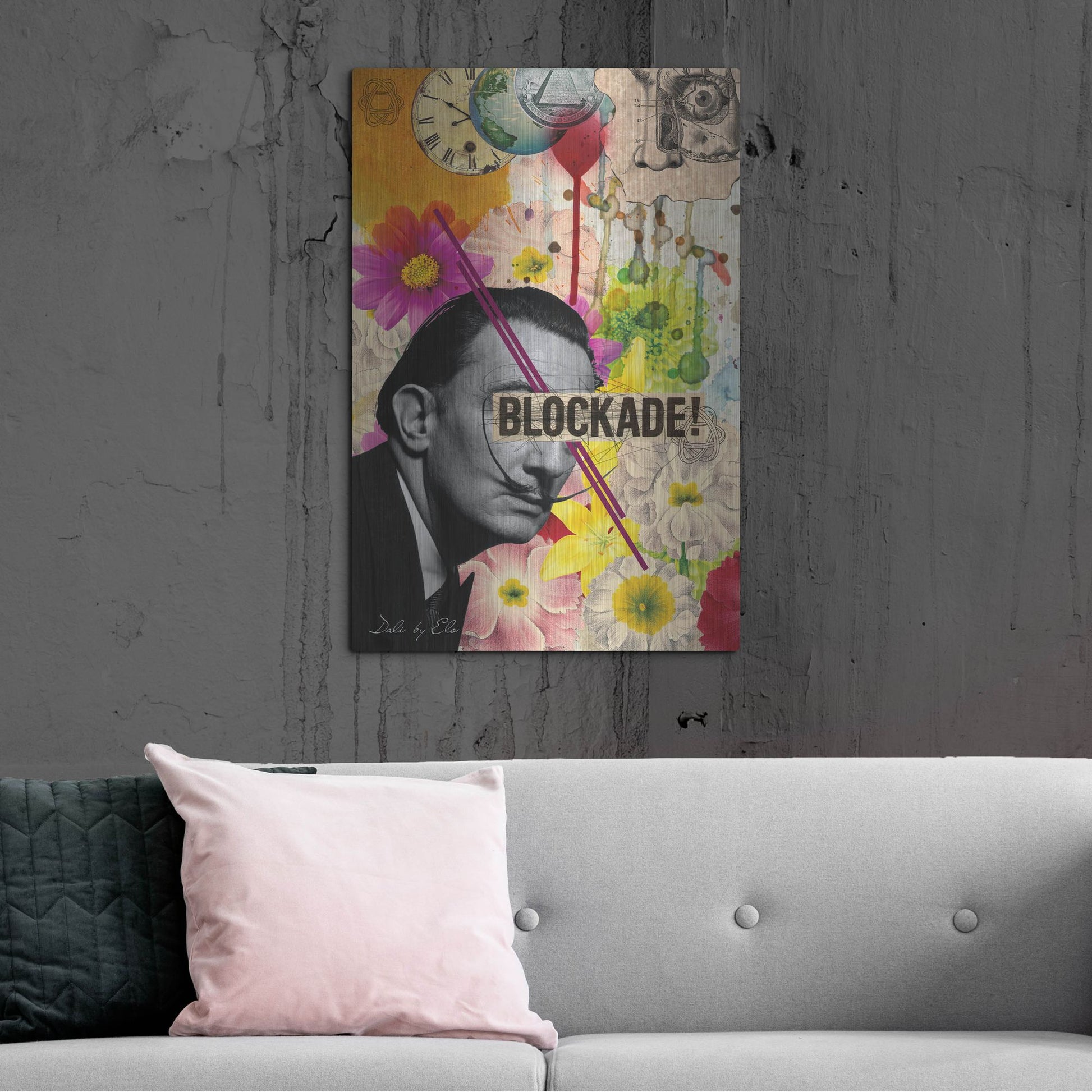 Luxe Metal Art 'Dali' by Elo Marc, Metal Wall Art,24x36