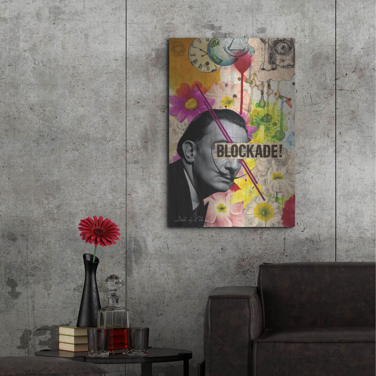 Luxe Metal Art 'Dali' by Elo Marc, Metal Wall Art,24x36