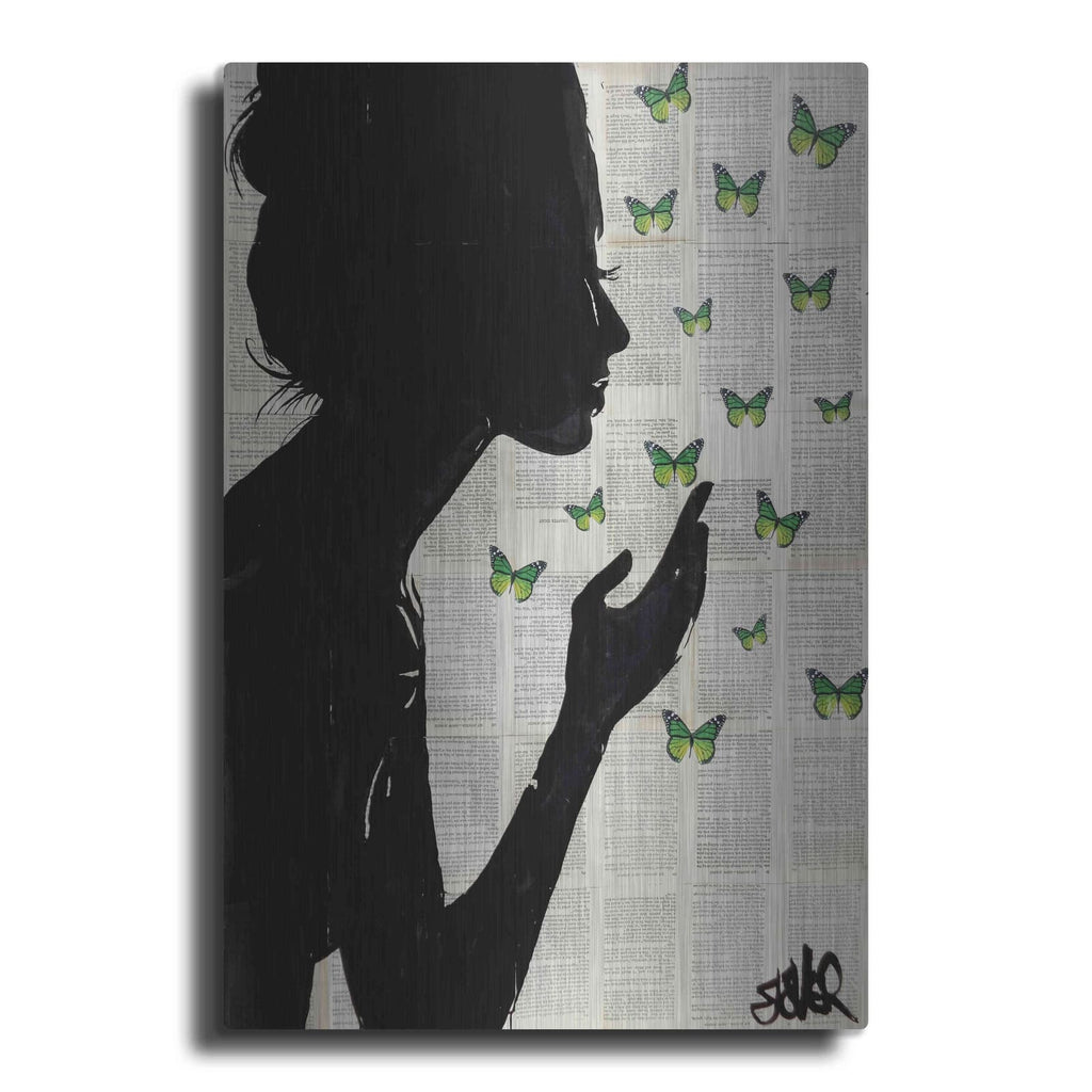 'Simplicity Green' by Loui Jover – Metal Wall Art