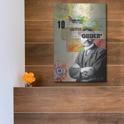 Luxe Metal Art 'Gandhi' by Elo Marc, Metal Wall Art,12x16