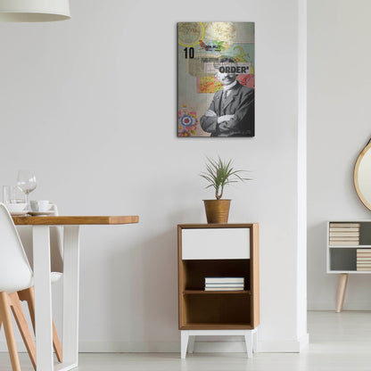 Luxe Metal Art 'Gandhi' by Elo Marc, Metal Wall Art,16x24