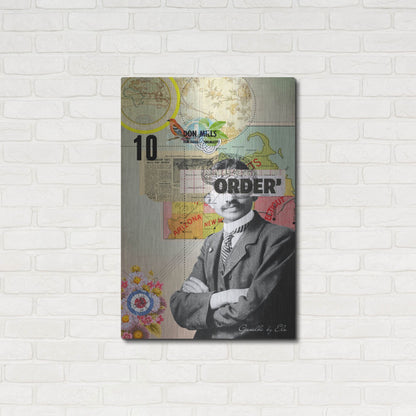 Luxe Metal Art 'Gandhi' by Elo Marc, Metal Wall Art,24x36