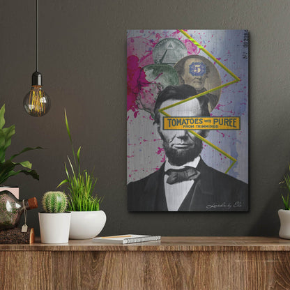 Luxe Metal Art 'Lincoln' by Elo Marc, Metal Wall Art,12x16