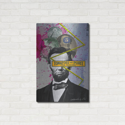 Luxe Metal Art 'Lincoln' by Elo Marc, Metal Wall Art,24x36