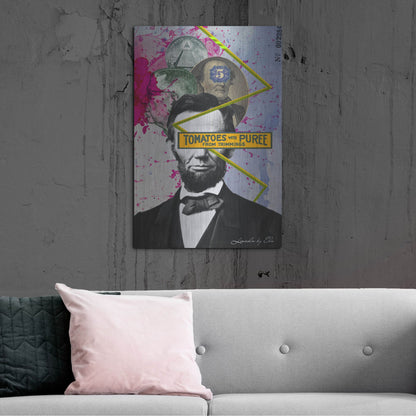 Luxe Metal Art 'Lincoln' by Elo Marc, Metal Wall Art,24x36