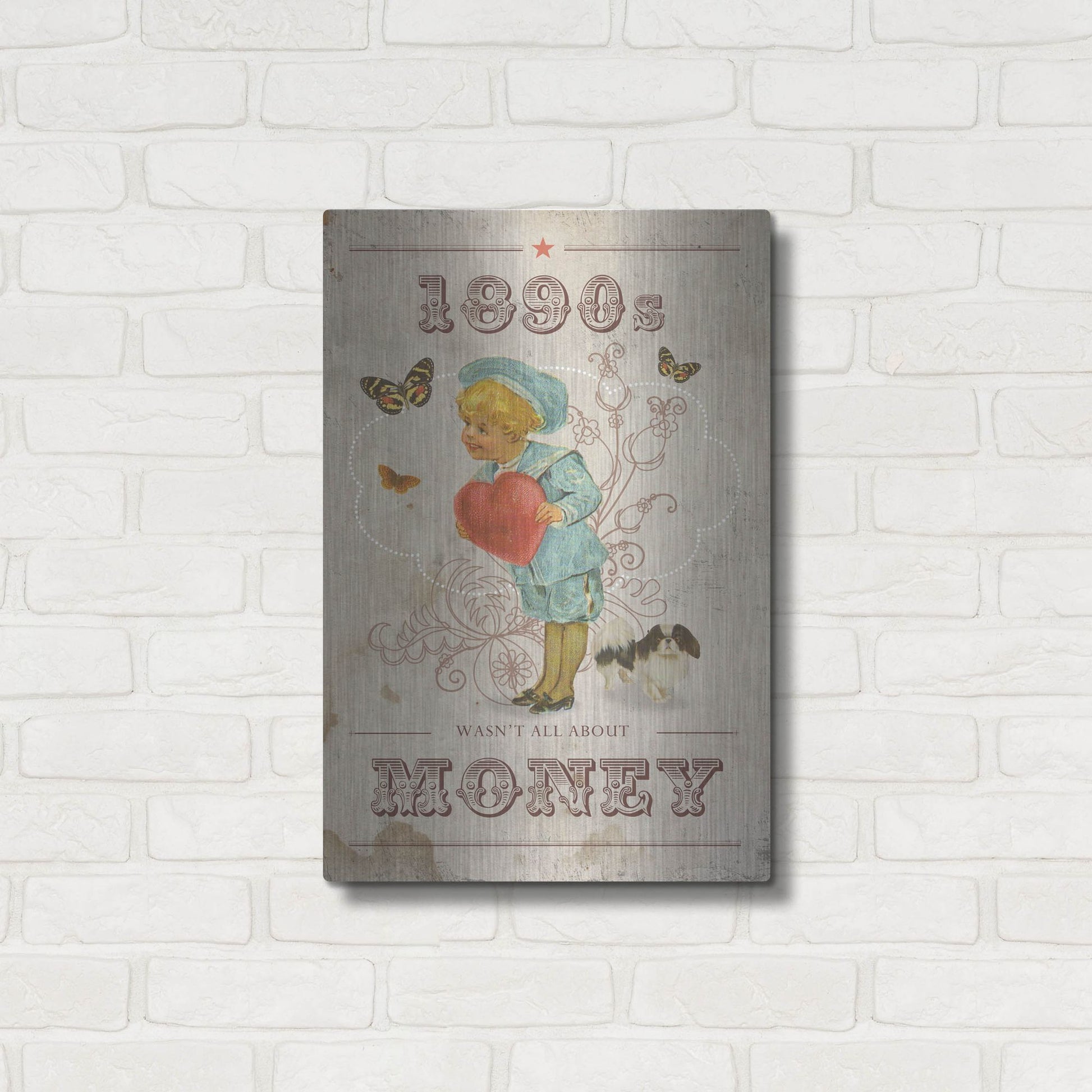 Luxe Metal Art '1890' by Elo Marc, Metal Wall Art,16x24