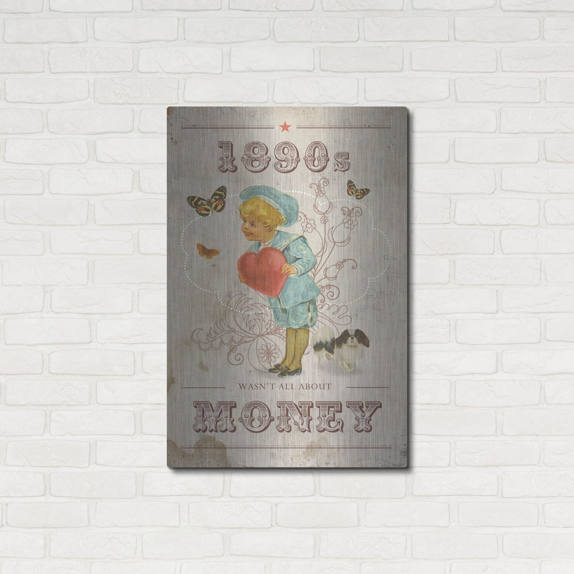 Luxe Metal Art '1890' by Elo Marc, Metal Wall Art,24x36