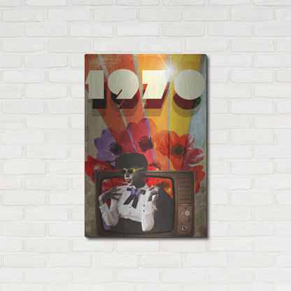 Luxe Metal Art '1970' by Elo Marc, Metal Wall Art,24x36