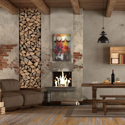 Luxe Metal Art '1970' by Elo Marc, Metal Wall Art,24x36