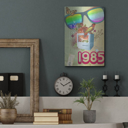 Luxe Metal Art '1985' by Elo Marc, Metal Wall Art,12x16