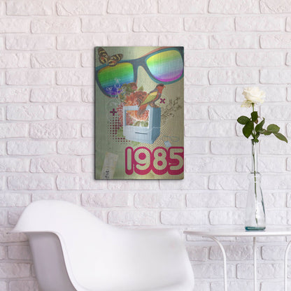 Luxe Metal Art '1985' by Elo Marc, Metal Wall Art,16x24