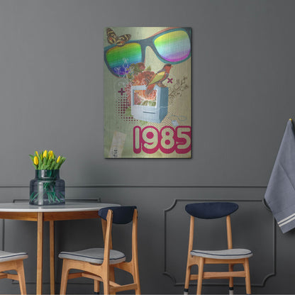 Luxe Metal Art '1985' by Elo Marc, Metal Wall Art,24x36